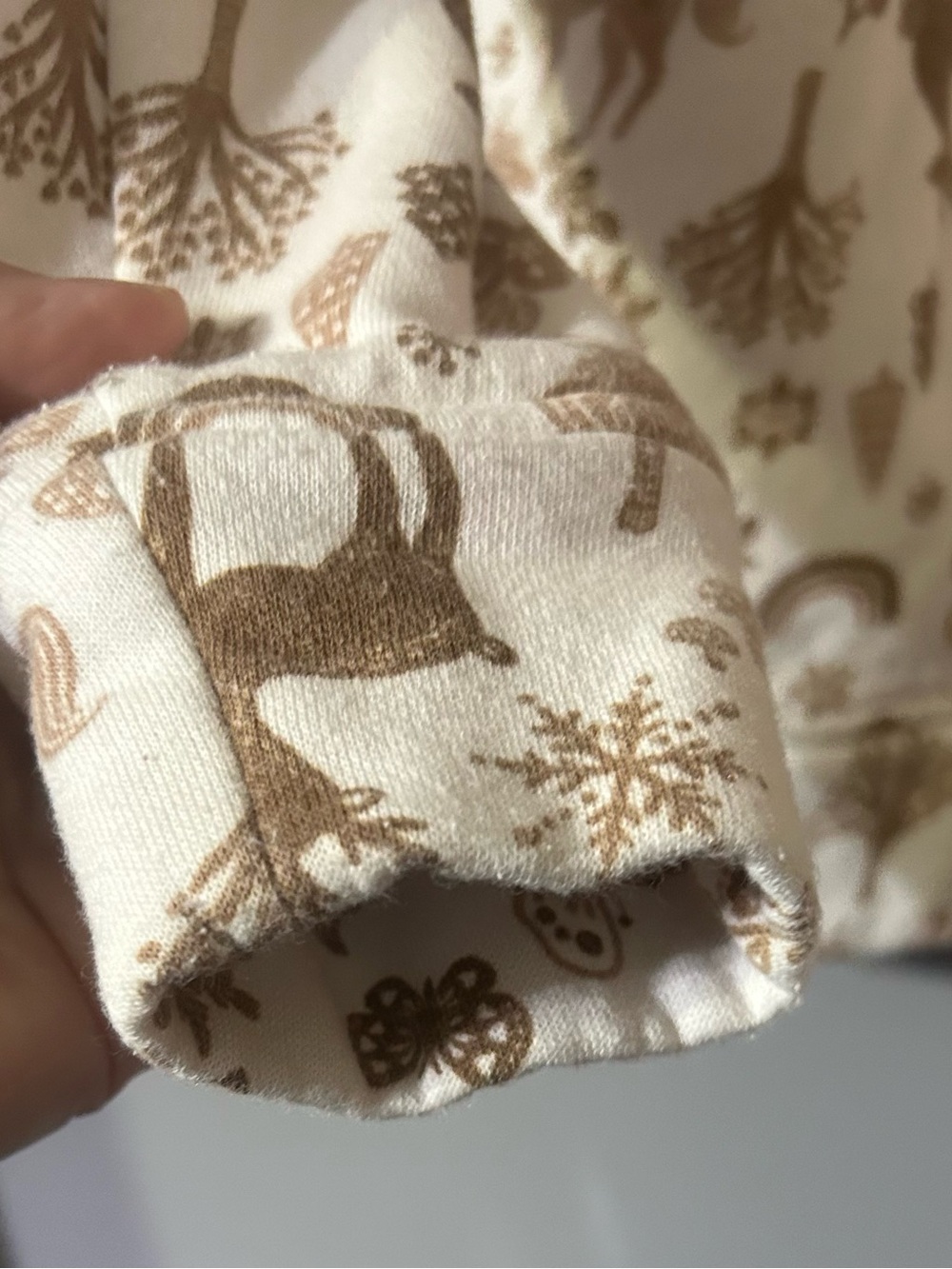 wonder nation Cream & Brown Woodland Hooded Fleece Jacket Girls S 6/7 - Picture 4 of 7